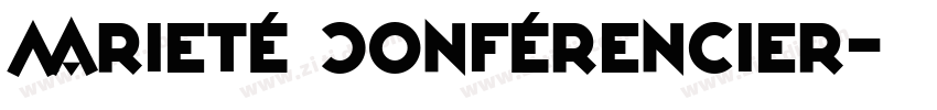 Varieté Conférencier字体转换